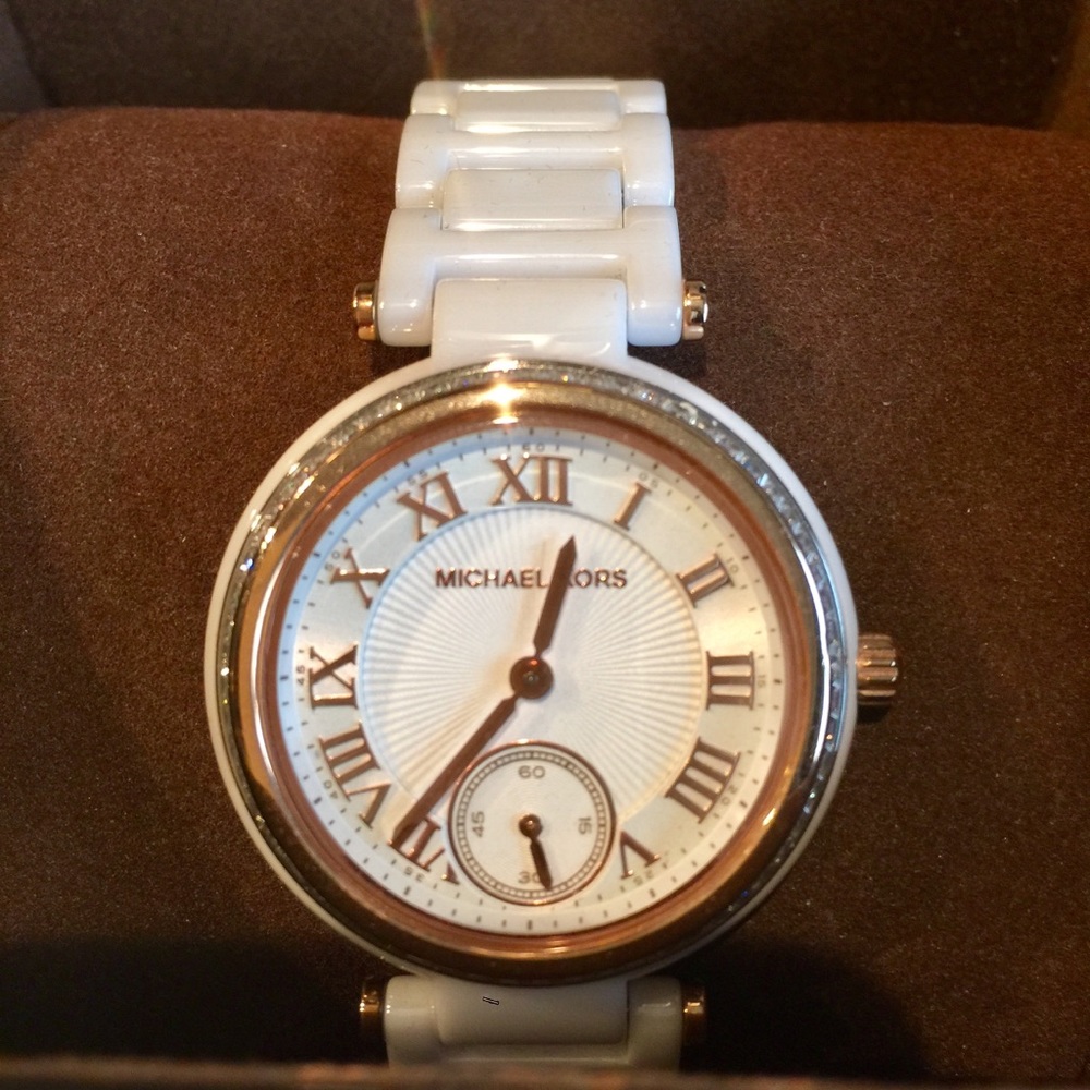 NEW Authentic Michael Kors Ceramic Watch